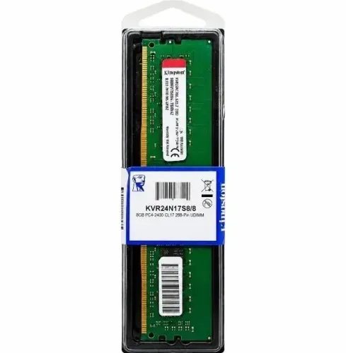 Memória Kingston 8GB DDR4 2400MHz KVR24N17S8/8