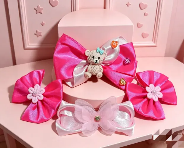 Kit de Laços Infantil - 4 Peças