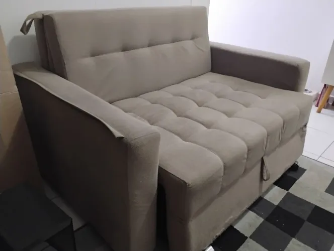 Sofá-cama 2 lugares, usado