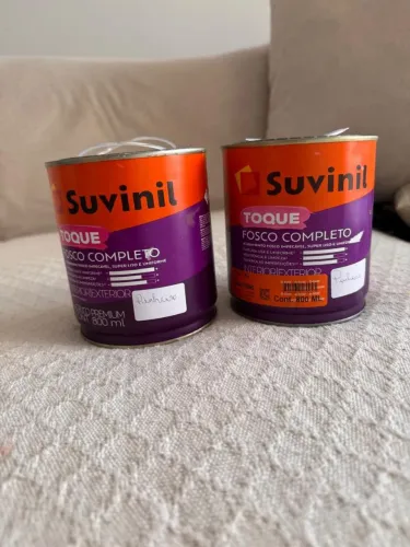 Tintas Suvinil 800ml cada lata - Acabamento Fosco e cor Pinheiro