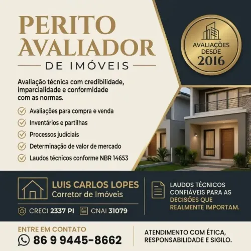 Avaliador com 10 Anos de Experiencia