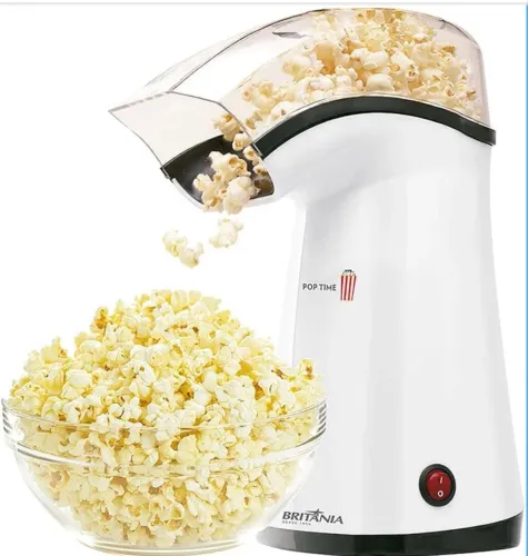Pipoqueira Britânia Pop Time, Branco, 220v