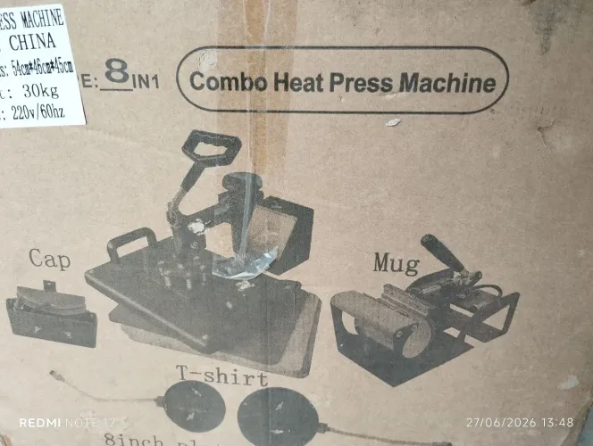 Sublimação Prensa 8 em 1