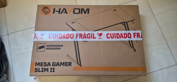 Mesa Gamer Hayom Slim II MG1001 (LACRADA NA CAIXA) + Mousepad Gigante