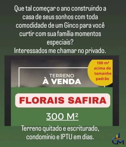 Florais Safira - Terreno à venda no bairro Ribeirão do Lipa - Cuiabá/MT