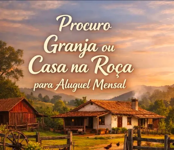 Chácara ou sítio para morar Sabará ou Santa Luzia