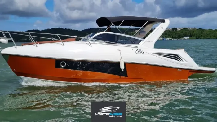 Lancha Onix 29 pés (Focker, nx, fs, real, phantom, nhd, coral, ventura, triton, azov, ross