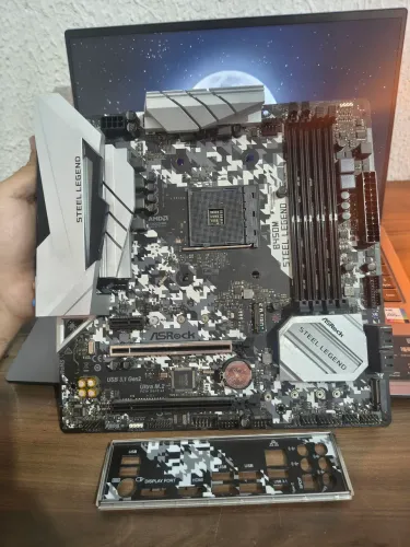Placa-Mãe ASRock B450M Steel Legend AM4 | Envio OLX Pay | Aceito Cartão | Entrego