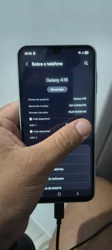 Samsung Galaxy A16 Cinza em excelente estado de conservação!