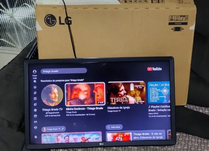 Vendo TV LG 32 polegadas smart completa com inteligência artificial Super Nova vários ap l