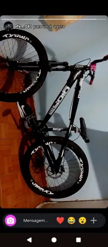 Bicicleta Gios preta melhores peças