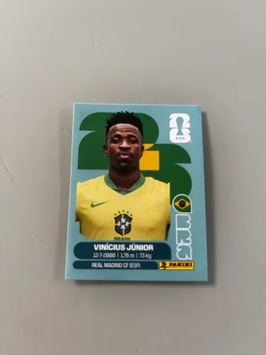 Figurinha Vinícius Júnior Copa do Mundo 2026 Original Panini