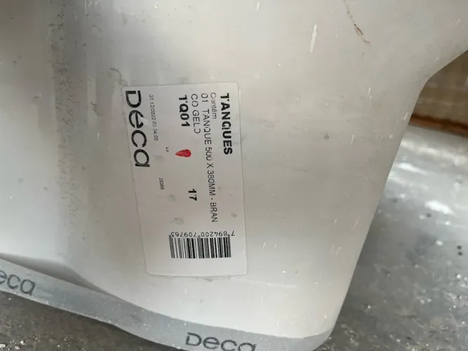 Tanque para área de serviço