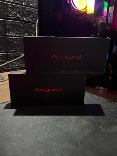 16gb de ram, 2 pentes de 8gb Asgard RGB 3200hwz