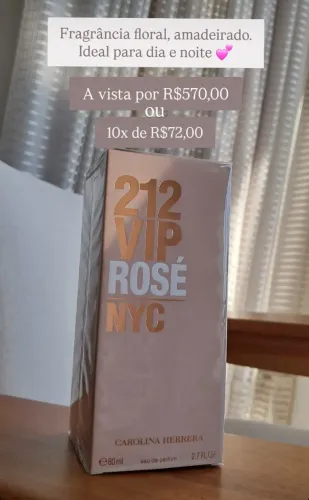 Perfume 212 Vip Rosé Fem - Carolina Herrera - EDP - 80ml