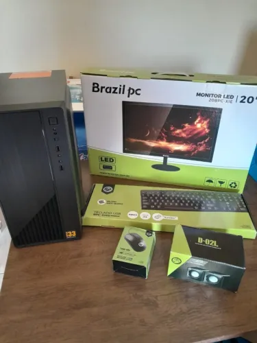 Pc completo I5 650 com monitor Brazil PC de 20" - teclado e mouse e caixa de som