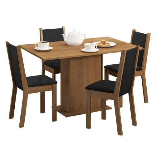 conj de mesa com 4 cadeiras nova