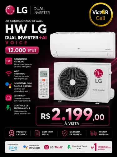 Ar Condicionado LG 12000 Btus | Lacrado | Nota fiscal