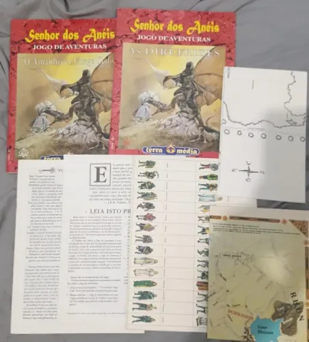 kit senhor dos aneis rpg editora ediouro