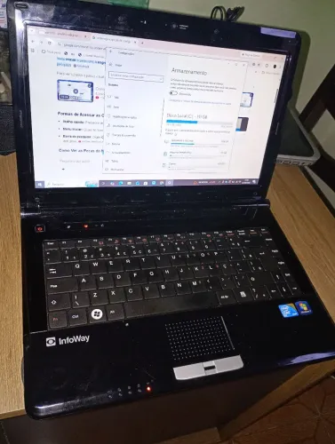 Notebook Itautec Infoway Intel Core 2 Duo | SSD 120GB | Funcionando