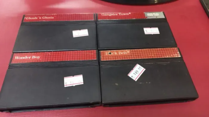 LOTE JOGOS MASTER SYSTEM ORIGINAIS - USADOS - FUNCIONANDO - VALOR AVLSO AUMENTA