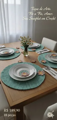 Sousplat em crochê 