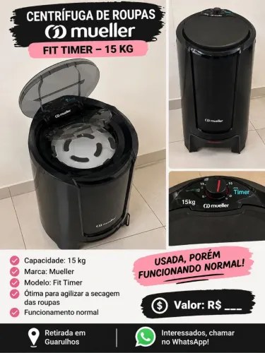 Centrífuga de 15 kilos