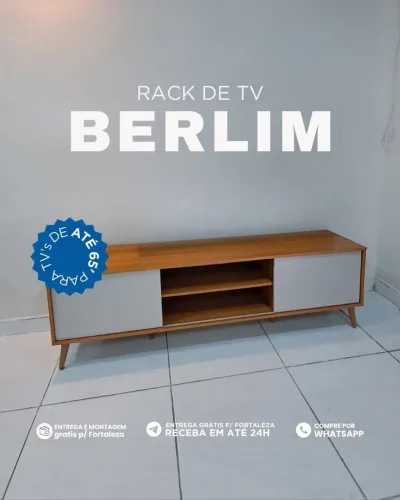 Bancada Permóbili Berlim para TV de ate 60''