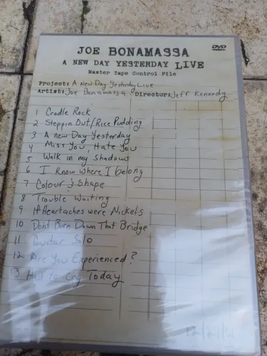 DVD Joe Bonamassa A new day yesterday live
