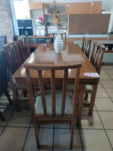 Mesa de 6 Lugares Madeira Eucalipto