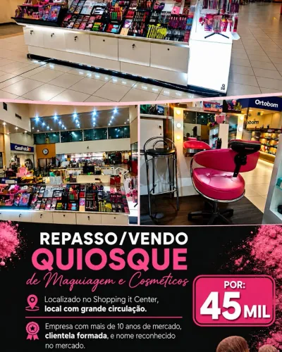 VENDE-SE QUIOSQUE DE BELEZA( ACEITO TROCAS, MOTO, CARRO!