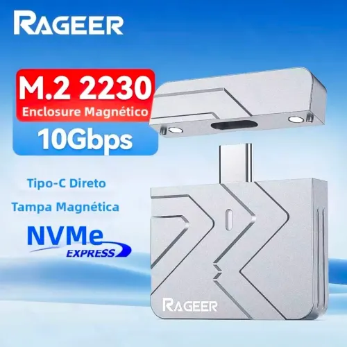 Case Externo Para M.2 Nvme 2230 Tipo C RAGEER