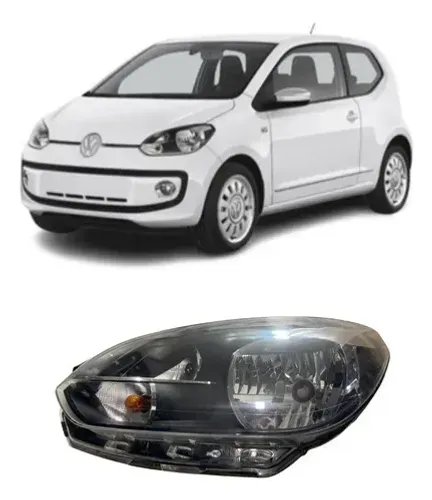Farol Up 2014 A 2019 Mascara Negra Volkswage Original Esquerdo/motorista