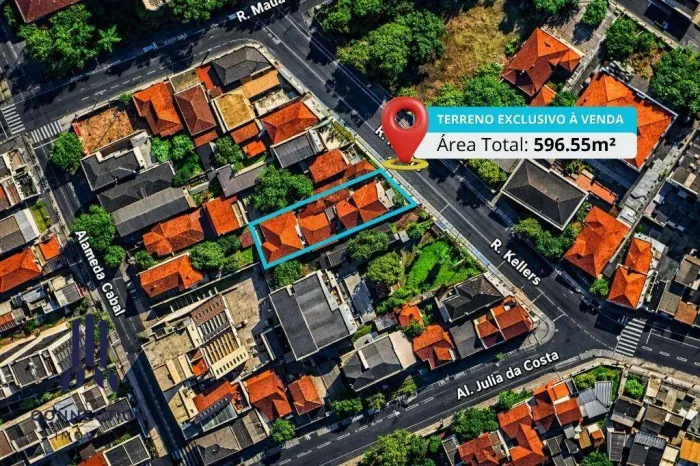 Terreno à venda, 596 m² por R$ 1.165.000,00 - São Francisco - Curitiba/PR
