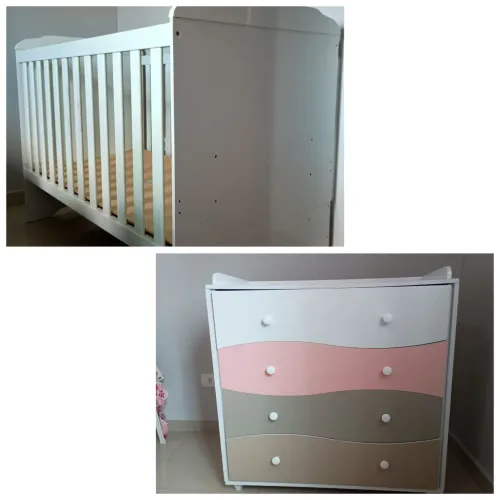 Móveis quarto de bebê berço + cômoda adoleta ( os dois 500,00)