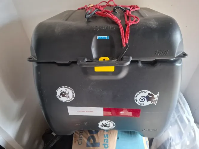 BAU DE MOTO GRANDE 160L REFORÇADO