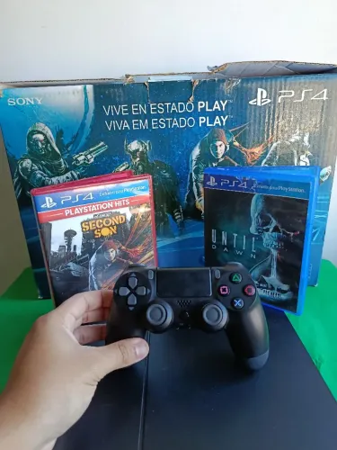 Playstation 4 COMPLETO com jogos