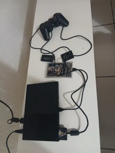 Ps2 Slim com HD com 150 jogos + 1 Manete original Sony