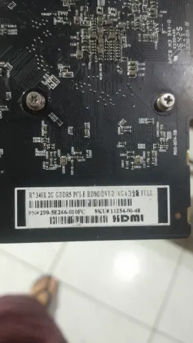 Placa de vídeo R7 340X com 2GB de memória GDDR5,