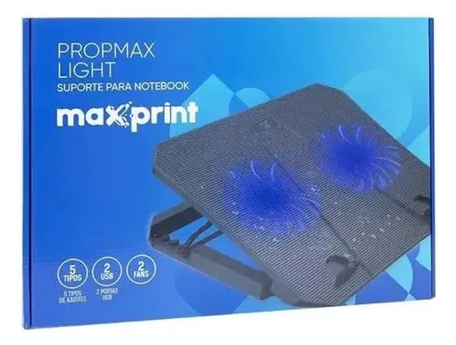 SUPORTE PARA NOTEBOOK PROPMAX LIGHT 2 FANS (LOJA FISICA)