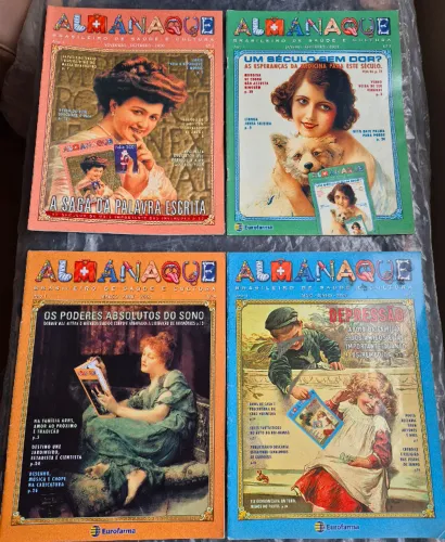 04 Revistas Retrô Almanaque Brasileiro de Saúde e Cultura.