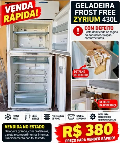 Geladeira Frost Free 430 Brastemp