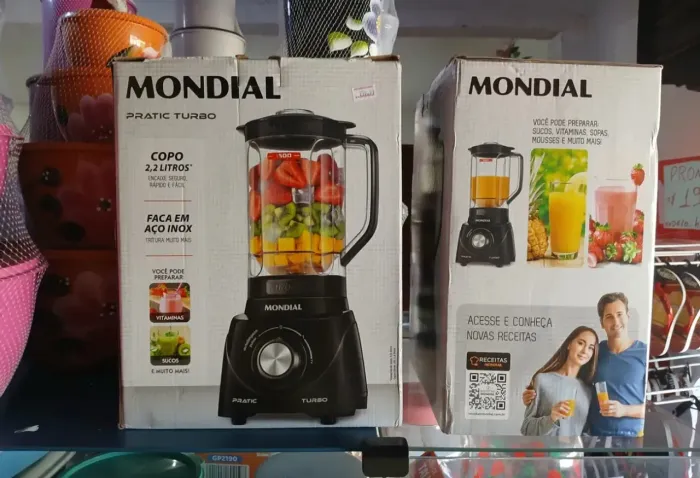 Liquidificador Mondial Turbo Power L-99 FB 550W 2.2L Preto 127V