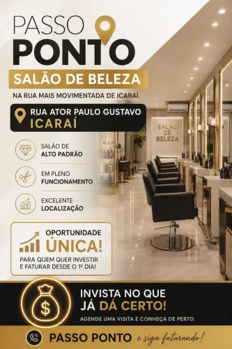 Passo ponto de salão de beleza no coração de Icarai 