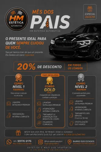 Promoção espacial válida para todo o mês de agosto