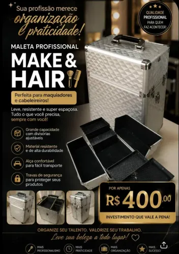 Maleta de maquiagem
