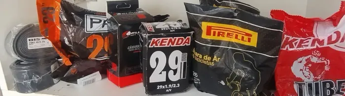 Câmara de ar de todos os tamanhos e vários modelos para bike (a partir de R$20)