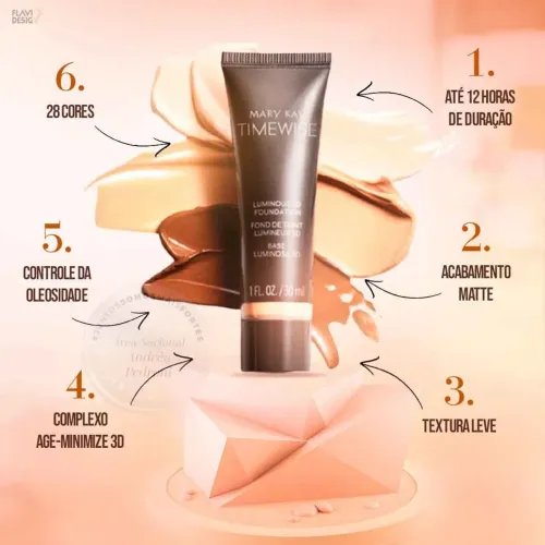 Base mais vendida do Brasil - Mary Kay