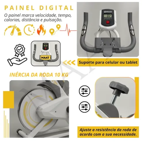 Bicicleta Ergométrica Silenciosa Premium