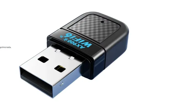 Placa de Rede USB WiFi6 Sem Driver, Receptor de Sinal WiFi 300M, Placa de Rede para Comput
